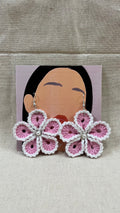 Pink Flower Earring